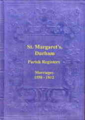 Image unavailable: St Margarets, Durham Parish Register 1558-1812