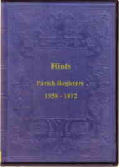 Image unavailable: Hints Parish Register