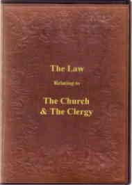 The Law Relating to the Church and the Clergy