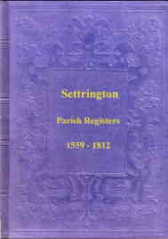 Settrington Parish Registers 1559-1812