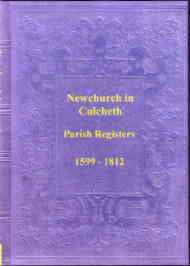 Newchurch (Culcheth) Parish Registers 1599-1812