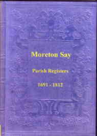 Parish Registers of Morton Say 1691-1812, Shropshire
