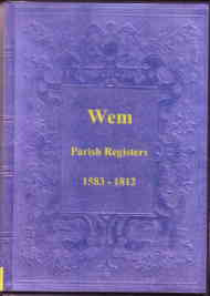 Parish Registers of Wem 1583-1812, Shropshire