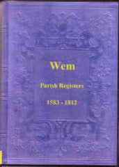 Image unavailable: Parish Registers of Wem 1583-1812, Shropshire