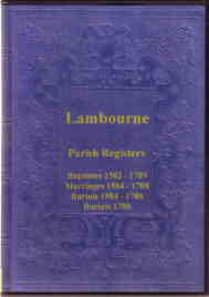 Lambourne Parish Register