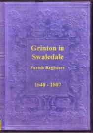 Grinton in Swaledale Parish Registers