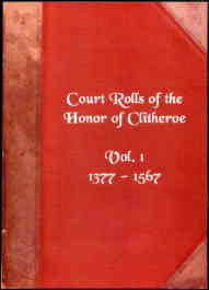 Court Rolls of the Honor of Clitheroe