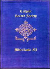 Image unavailable: Catholic Record Society. Miscellanea XI