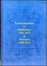 Parish Registers of Diddlebury & Munslow
