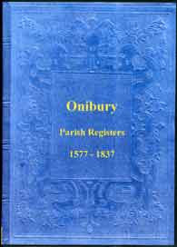 Parish Registers of Onibury, Shropshire