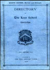 Directory of Leys School, Cambridge, 1912