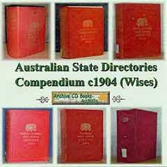 Australian State Directories (Wises) c1904 Compendium
