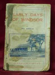 Early Days of Windsor - J. Steele