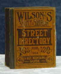 Sydney Street Directory 1924 (Wilson)
