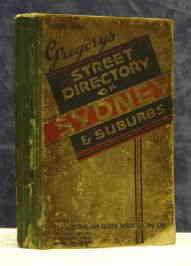 Sydney Street Directory c1943 (Gregorys)