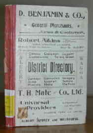 District Directory of Albury and Regions Around 1901