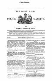 New South Wales Police Gazette 1864