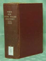 New South Wales Post Office Directory (Wise) 1900 