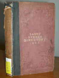 Sydney Directory 1863 (Sands)