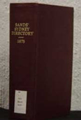 Sands Sydney and Suburban Directory for 1875