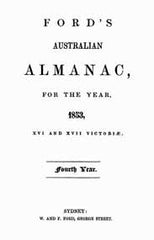 Image unavailable: Ford's Australian Almanac 1853