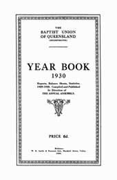 Queensland Baptist Year Books 1921-30