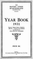 Image unavailable: Queensland Baptist Year Books 1931-1940