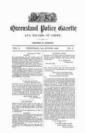 Queensland Police Gazette 1864-66