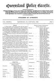 Queensland Police Gazette 1895