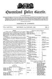 Queensland Police Gazette 1901
