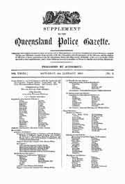Queensland Police Gazette 1902
