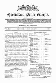 Queensland Police Gazette 1903