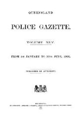 Image unavailable: Queensland Police Gazette 1908