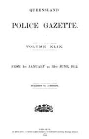 Queensland Police Gazette 1912