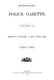 Queensland Police Gazette 1913