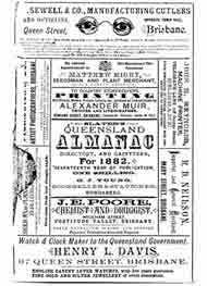Slaters Queensland Almanac 1882