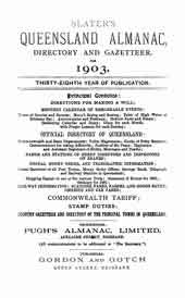 Slaters Queensland Almanac 1903