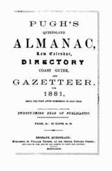 Image unavailable: Pugh's Almanac and Queensland Directory 1881
