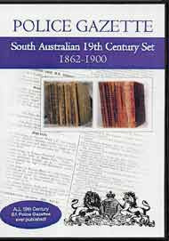 South Australian Police Gazette 19th Century Set 1862-1900