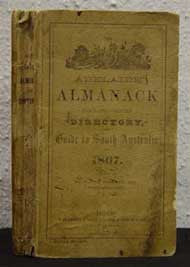Adelaide Almanack, Town and Country Directory and Guide to South Australia 1867 (Boothby)