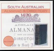 Image unavailable: South Australian Almanac and Directory 1870 (Boothby)