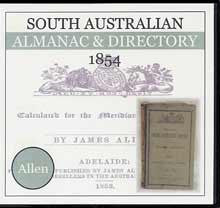 South Australian Almanac and Directory 1854 (Allen)
