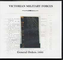 Image unavailable: Victorian Military Forces: General Orders 1895