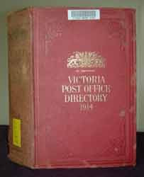 Victorian Post Office Directory 1914 (Wise)