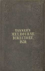 Image unavailable: Tanner's Melbourne Directory for 1859