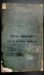 Image unavailable: Rural Directory for the Electoral District of  Lincoln, Ontario - January 1929