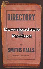 Directory of Smiths Falls, Ontario c1948 (has household  and business entries, etc., & a map) (by Download)