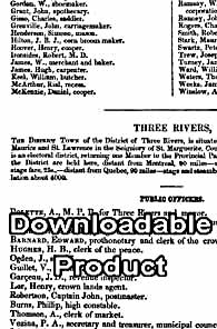 The Canada Directory 1853/54 (by Download)