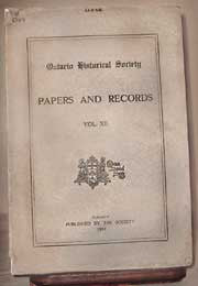 Papers & Records Vol. XII (1914), Ontario Historical Society