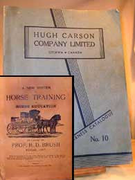 Horse and Harness - c1920’s   (Horse training and Equipment.)